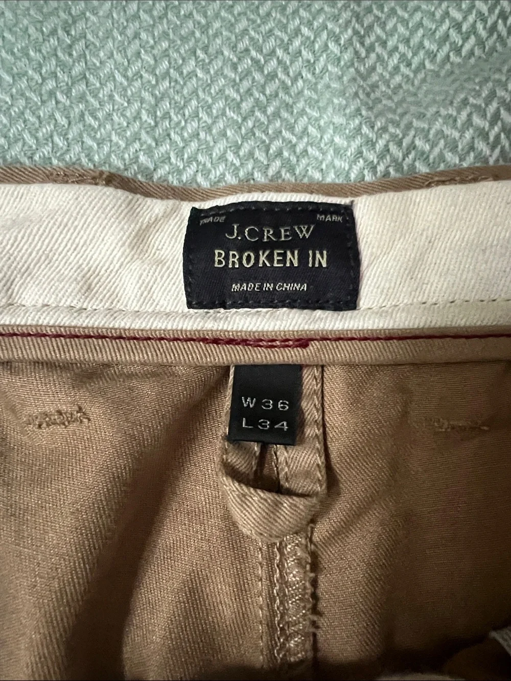 J. Crew Men's Chino Pants in Brown
